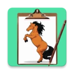 how to draw horse step by step android application logo